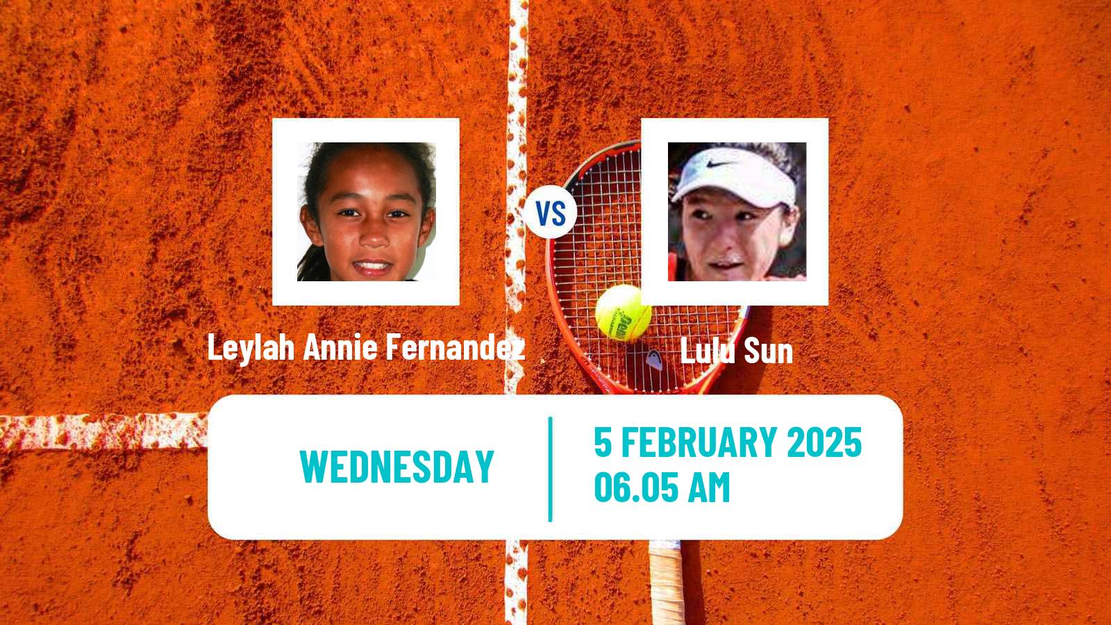 Tennis WTA Abu Dhabi Leylah Annie Fernandez - Lulu Sun