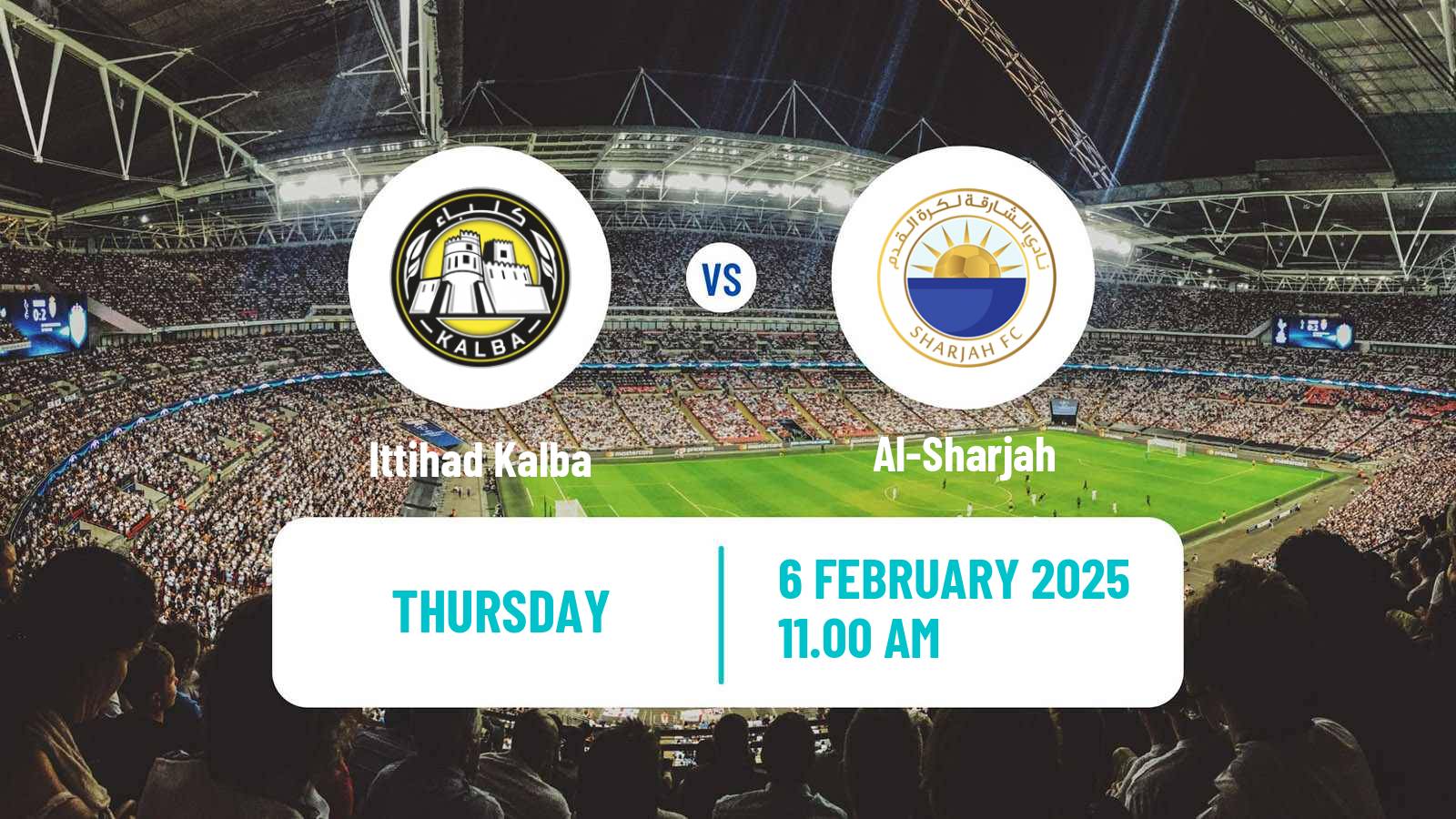 Soccer UAE Football League Ittihad Kalba - Al-Sharjah