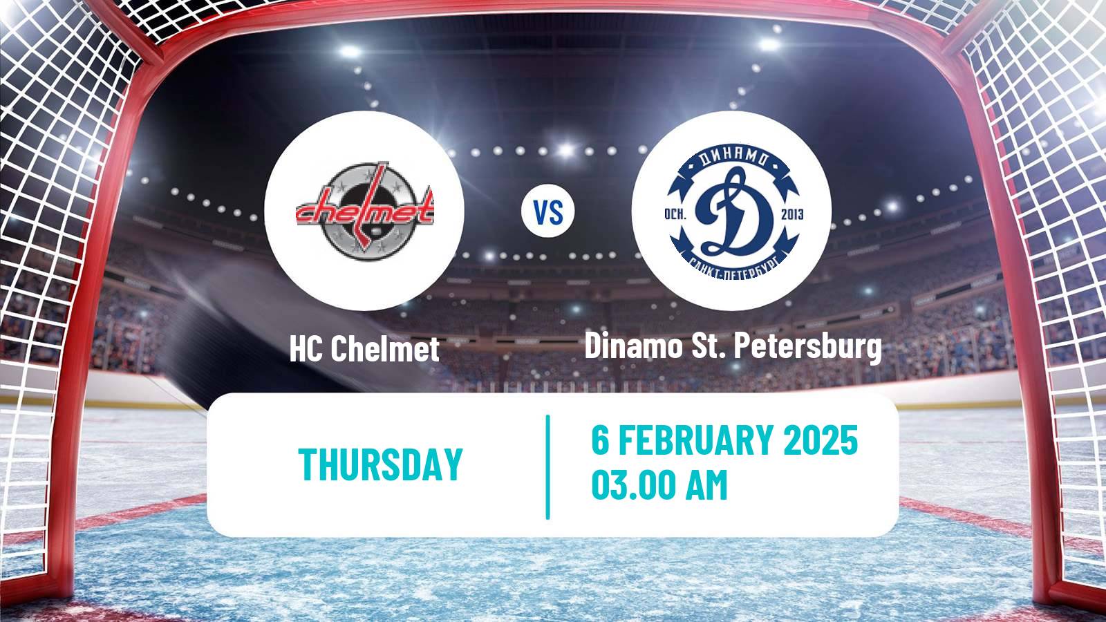 Hockey VHL Chelmet - Dinamo St. Petersburg