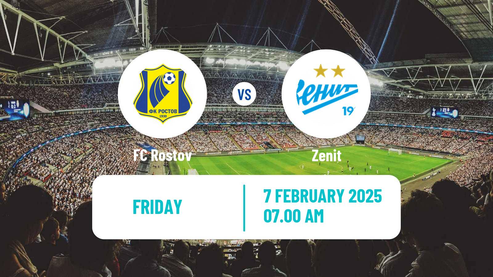 Soccer Club Friendly Rostov - Zenit