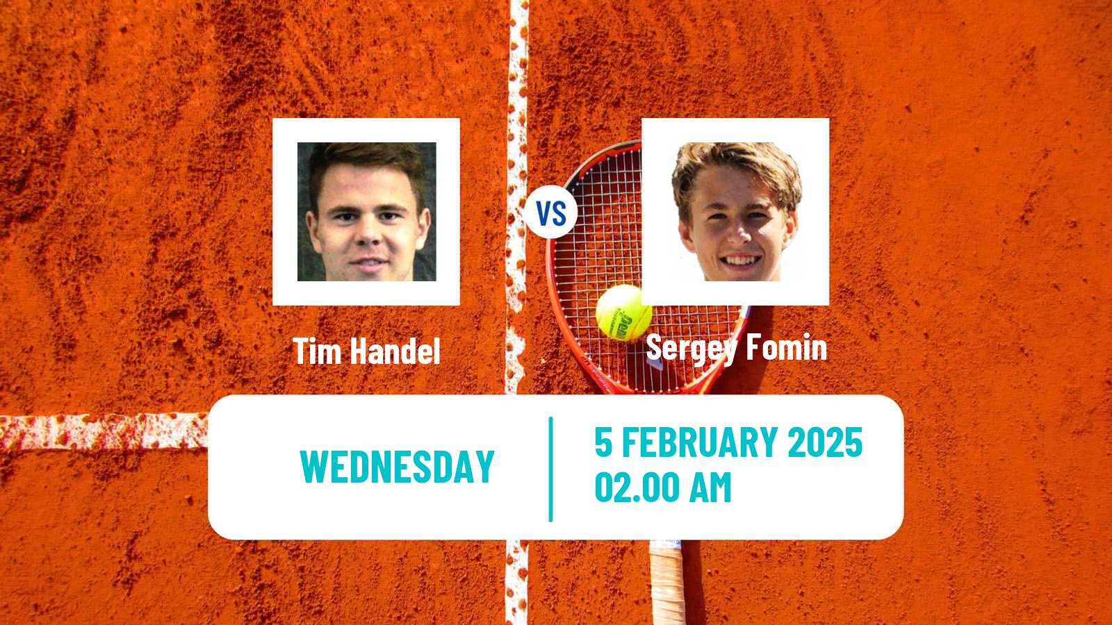 Tennis ITF M25 Antalya 2 Men 2025 Tim Handel - Sergey Fomin