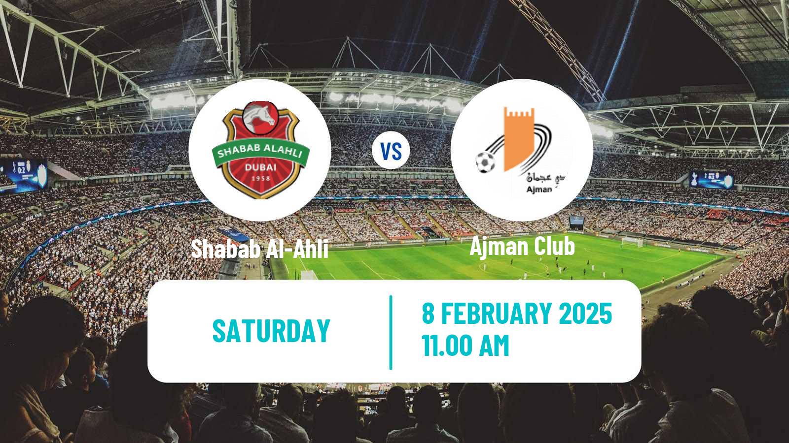 Soccer UAE Football League Shabab Al-Ahli - Ajman Club