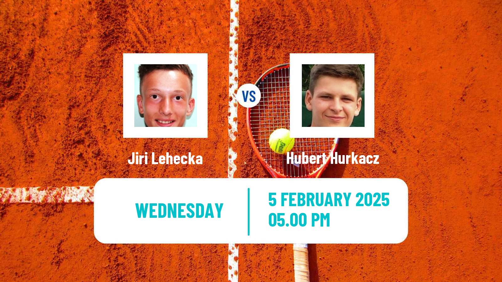 Tennis ATP Rotterdam Jiri Lehecka - Hubert Hurkacz