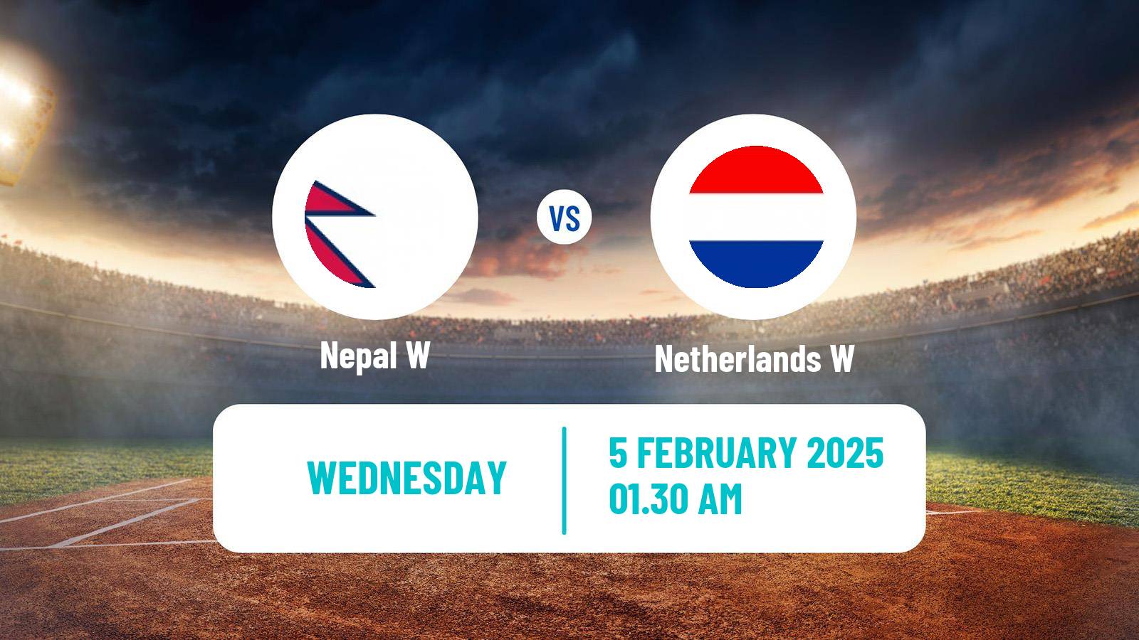 Cricket T20 Tri Series Women Nepal W - Netherlands W