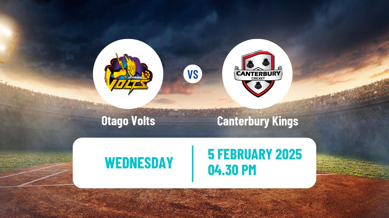 Cricket Ford Trophy Otago Volts - Canterbury Kings