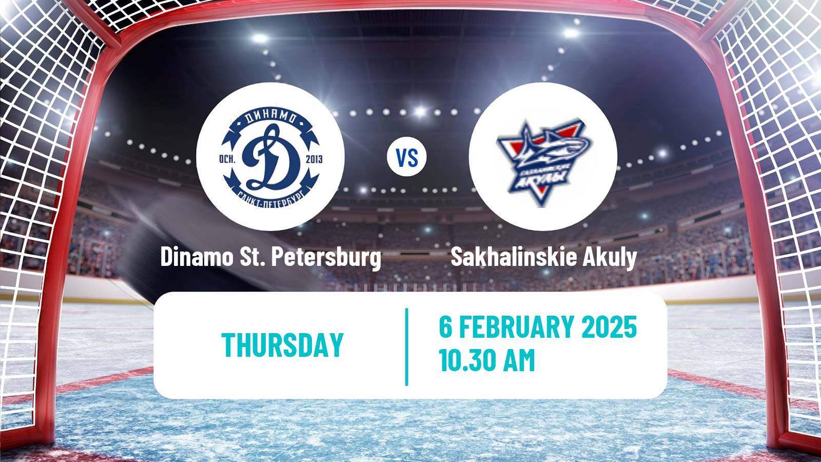 Hockey MHL Dinamo St. Petersburg - Sakhalinskie Akuly