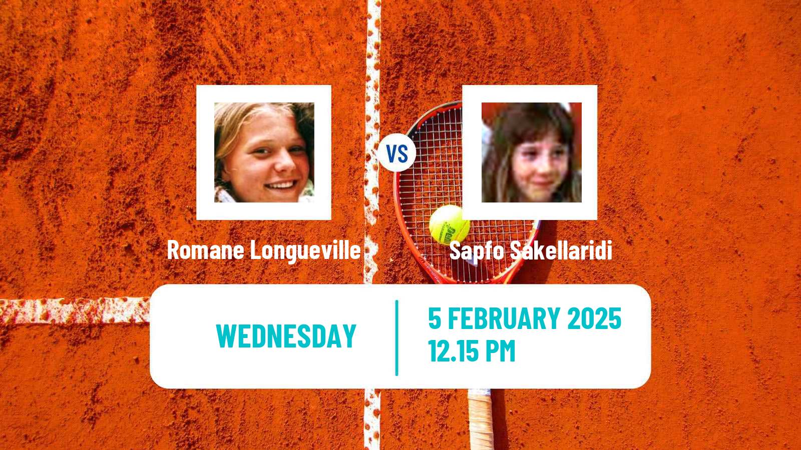 Tennis ITF W15 Monastir 5 Women 2025 Romane Longueville - Sapfo Sakellaridi