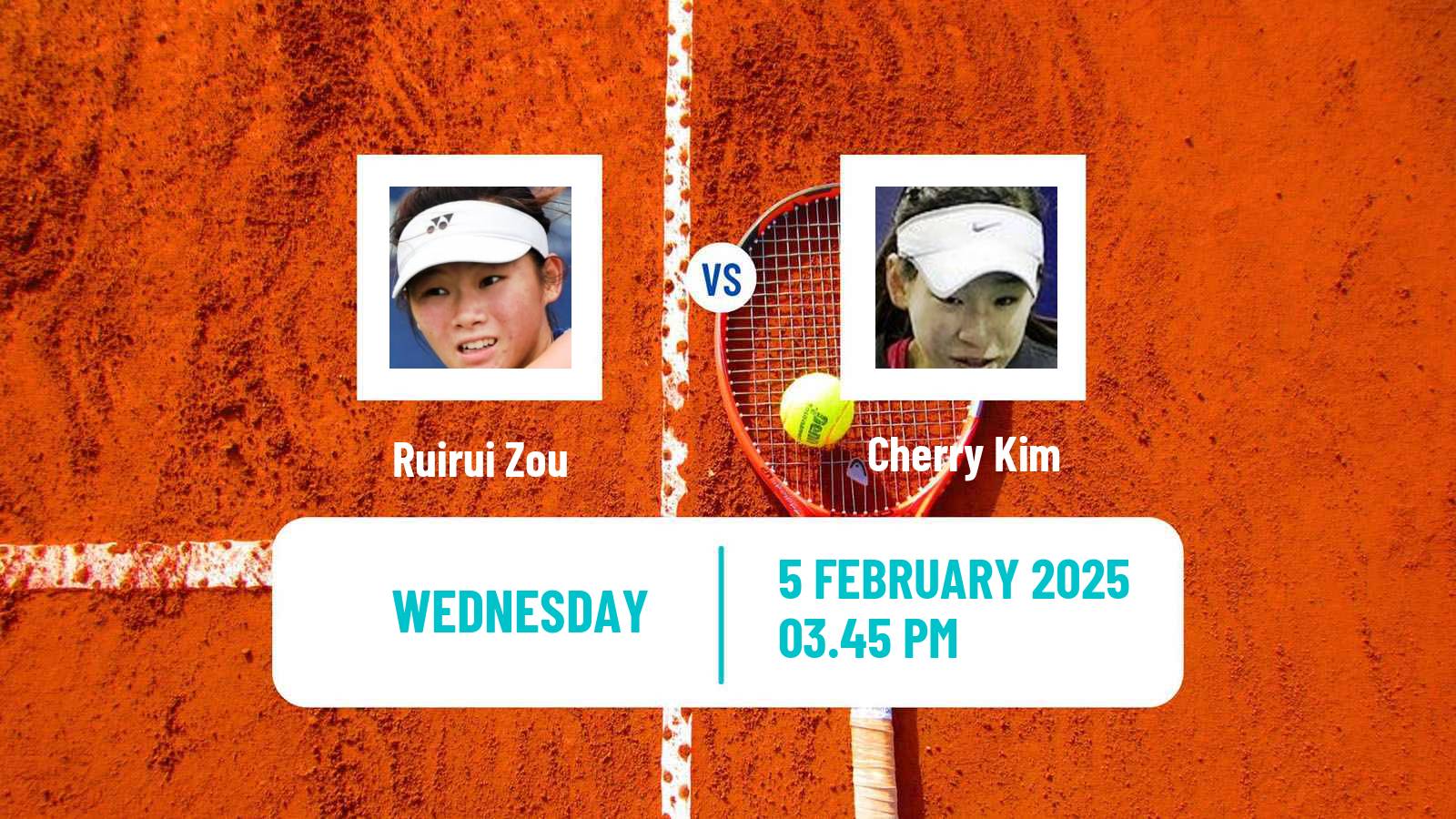 Tennis ITF W15 Monastir 5 Women 2025 Ruirui Zou - Cherry Kim