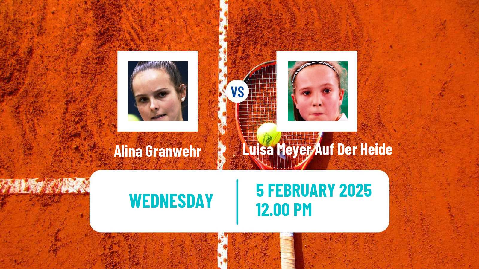 Tennis ITF W15 Monastir 5 Women 2025 Alina Granwehr - Luisa Meyer Auf Der Heide