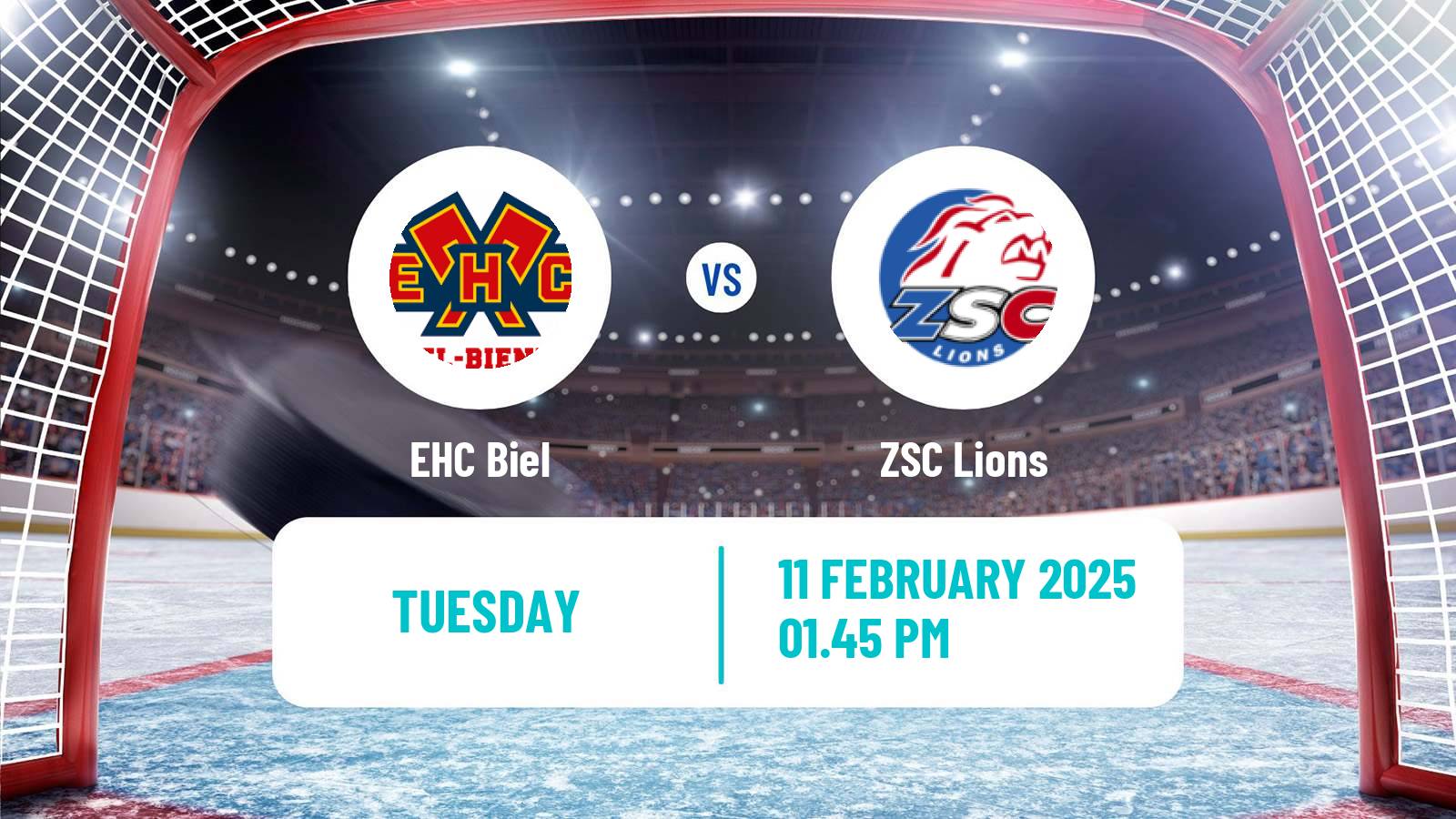 Hockey Swiss National League Hockey Biel - ZSC Lions