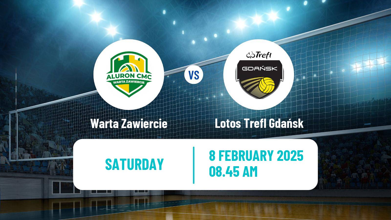 Volleyball Polish PlusLiga Warta Zawiercie - Lotos Trefl Gdańsk