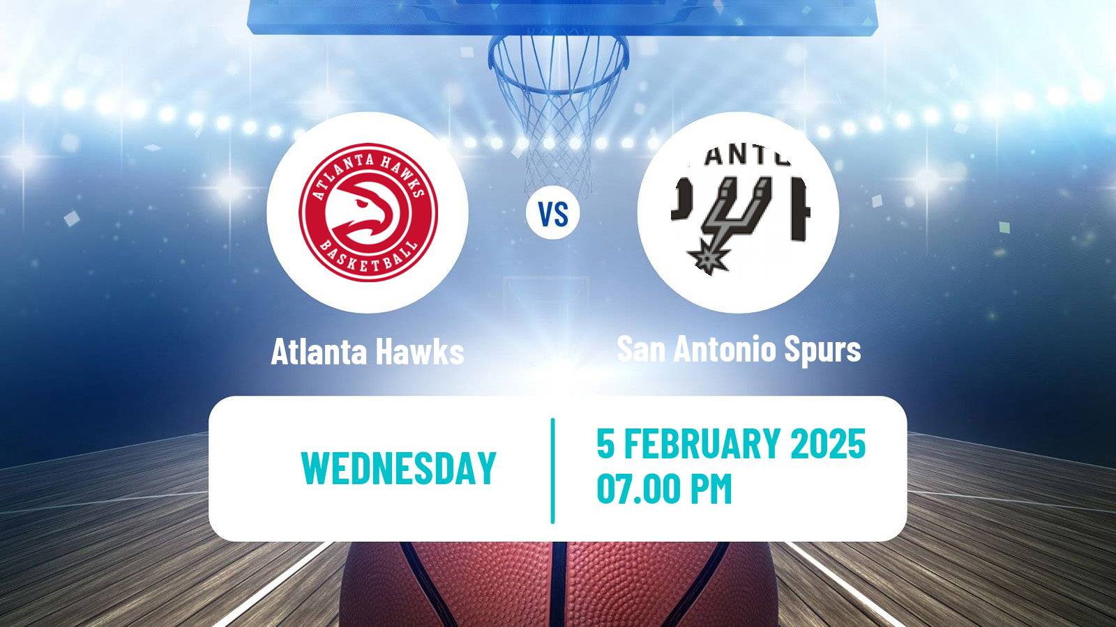 Basketball NBA Atlanta Hawks - San Antonio Spurs