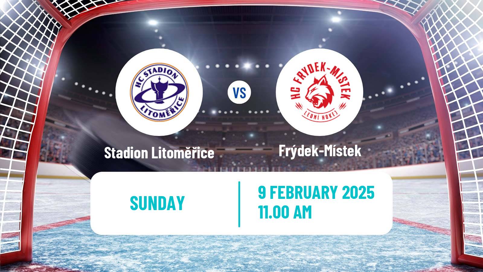 Hockey Czech Chance Liga Stadion Litoměřice - Frýdek-Místek