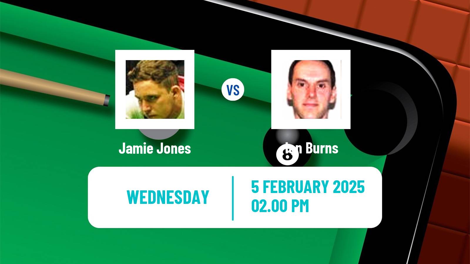 Snooker Welsh Open Jamie Jones - Ian Burns