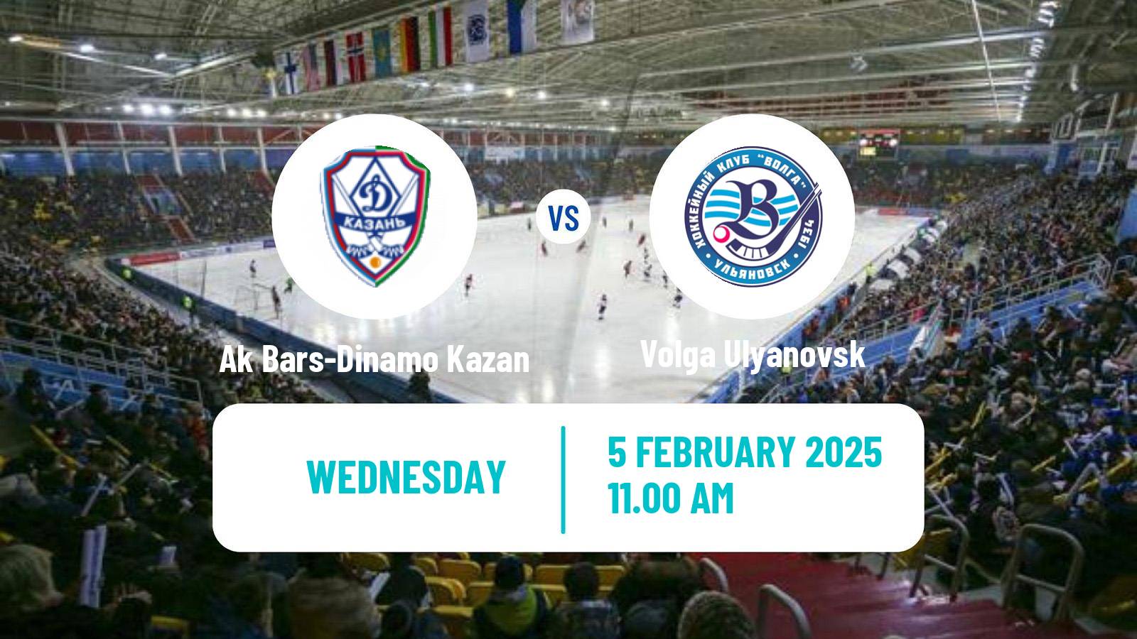 Bandy Russian Super League Bandy Ak Bars-Dinamo Kazan - Volga Ulyanovsk