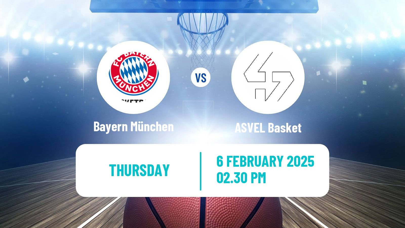 Basketball Euroleague Bayern München - ASVEL Basket