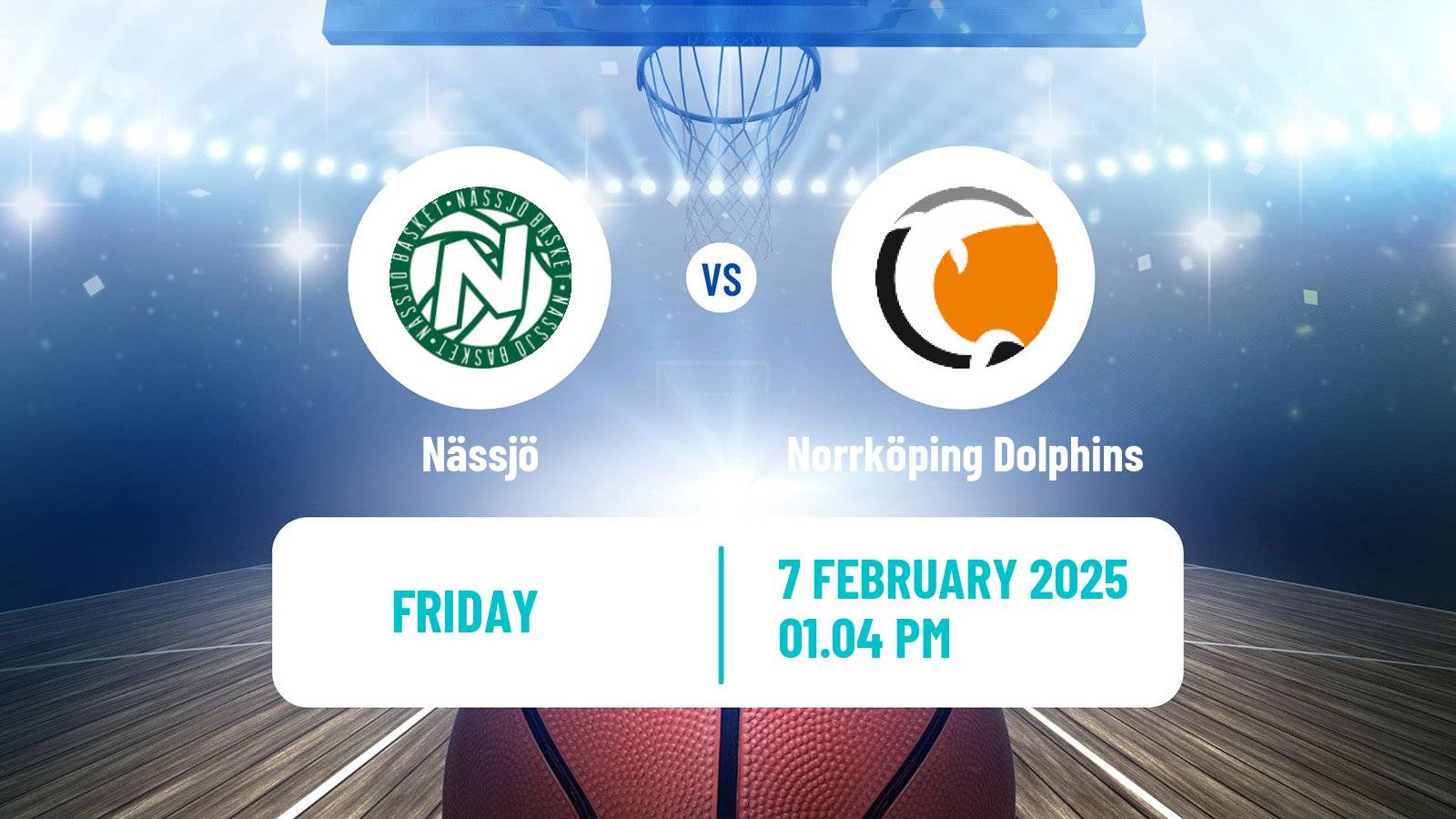 Basketball Swedish Basketligan Nässjö - Norrköping Dolphins