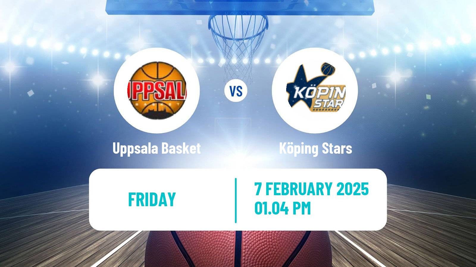 Basketball Swedish Basketligan Uppsala Basket - Köping Stars