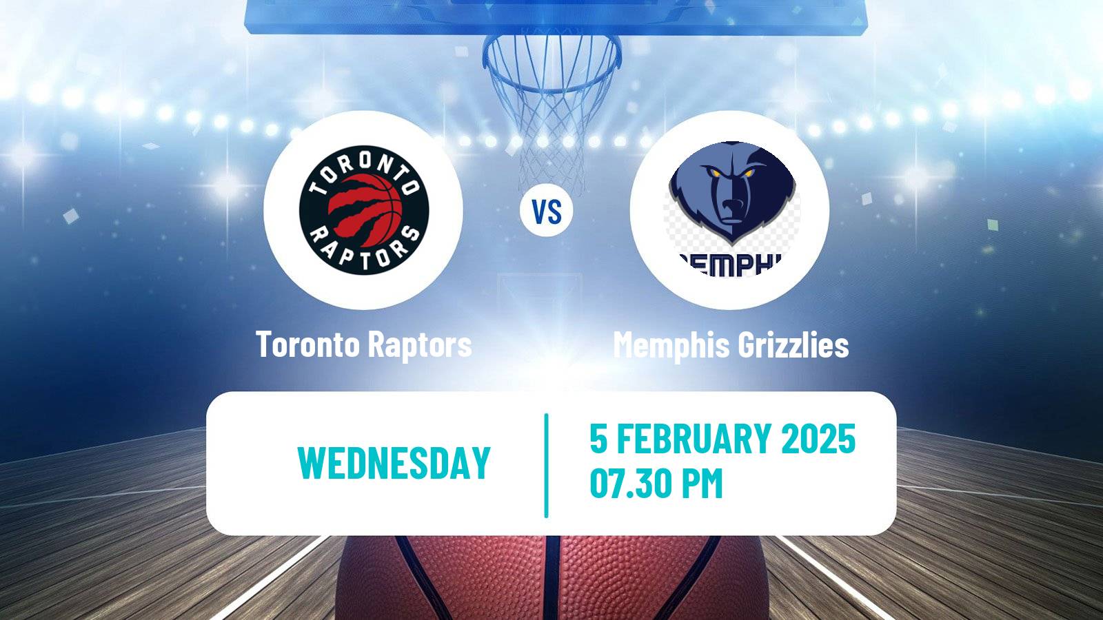 Basketball NBA Toronto Raptors - Memphis Grizzlies