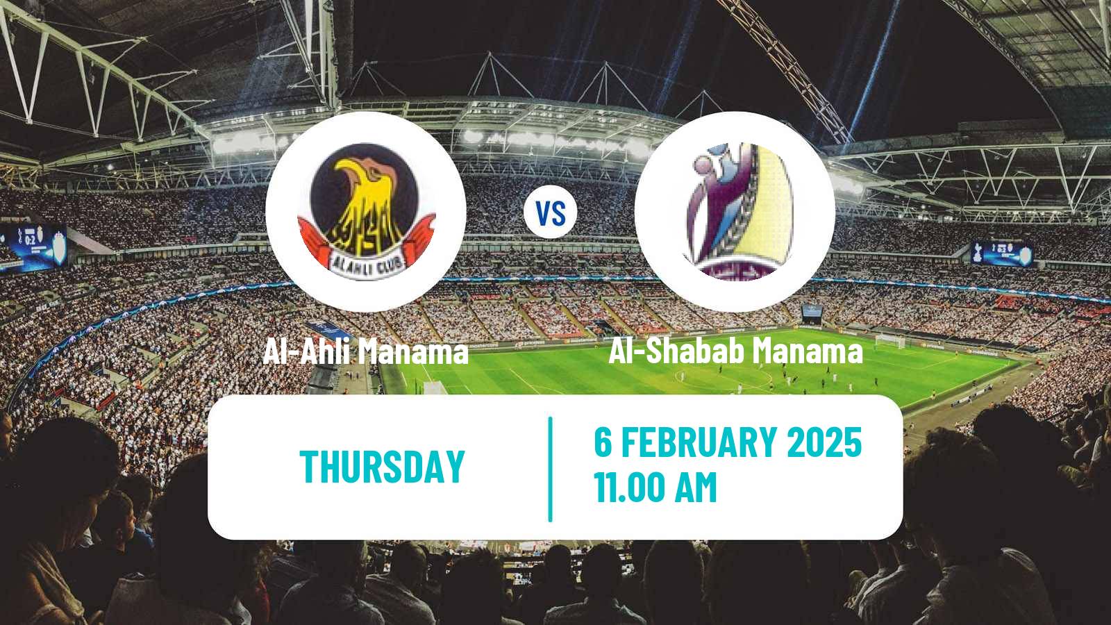 Soccer Bahraini Premier League Al-Ahli Manama - Al-Shabab Manama