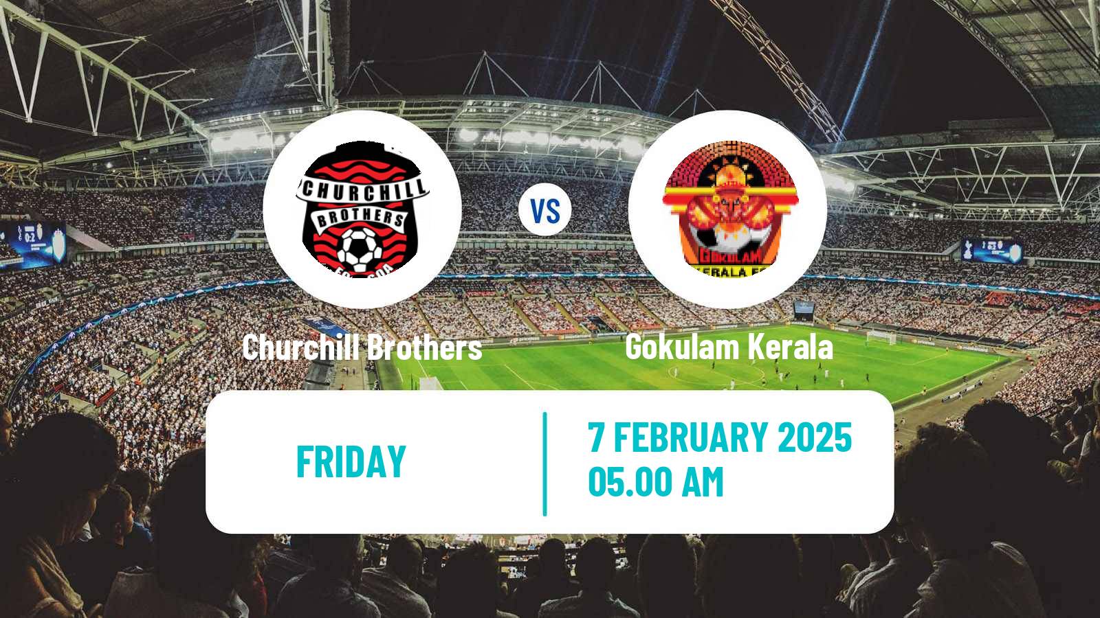 Soccer Indian I-League Churchill Brothers - Gokulam Kerala