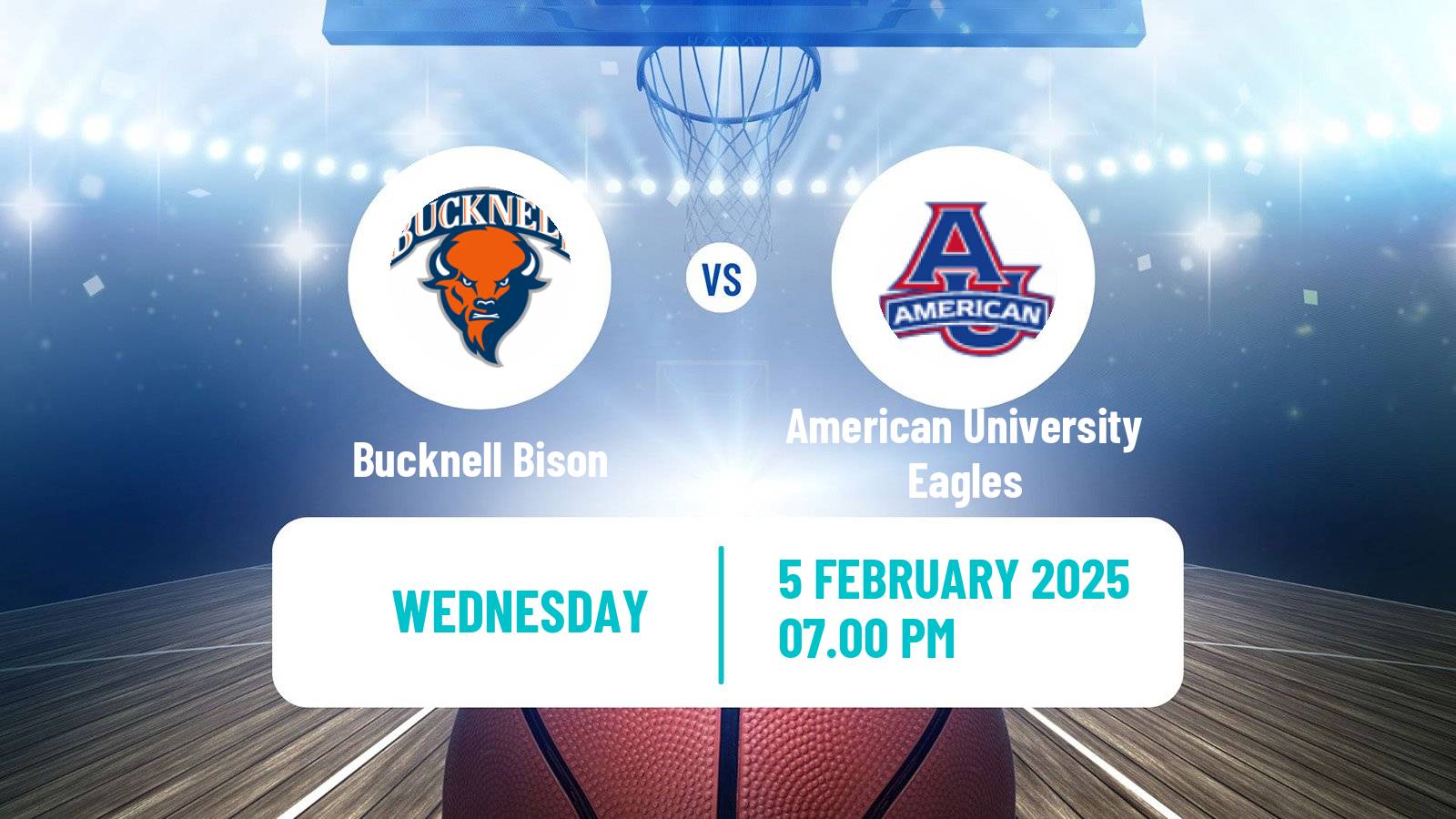 Basketball NCAA College Basketball Bucknell Bison - American University Eagles