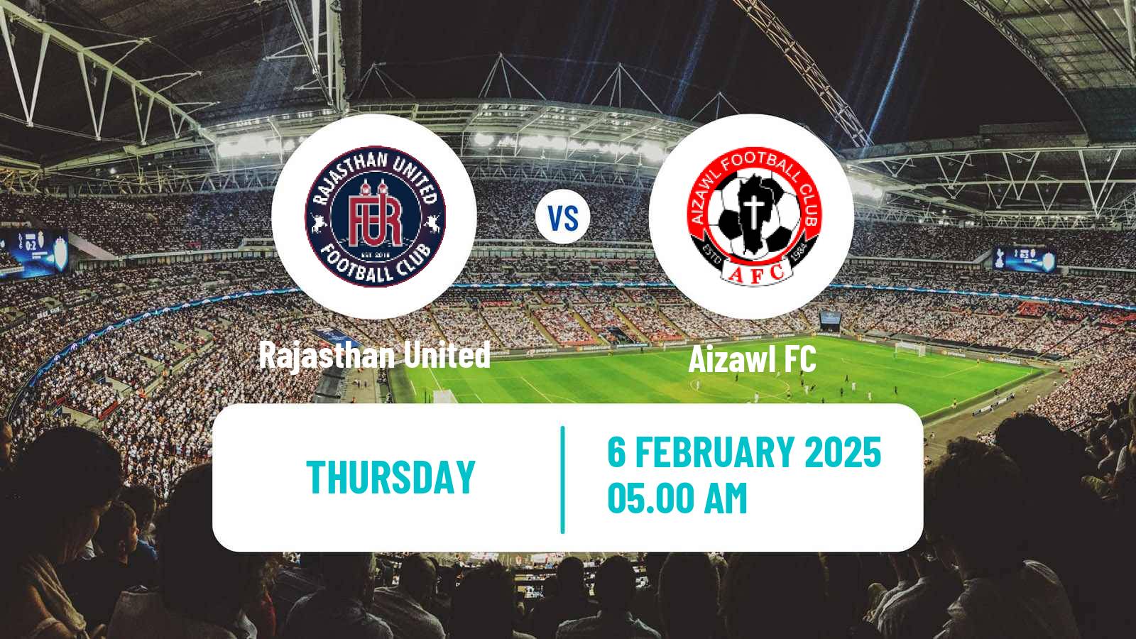 Soccer Indian I-League Rajasthan United - Aizawl