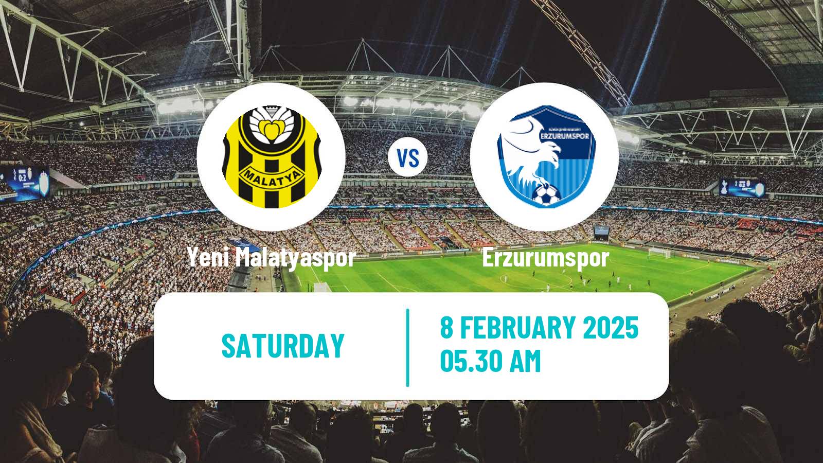 Soccer Turkish First League Yeni Malatyaspor - Erzurumspor