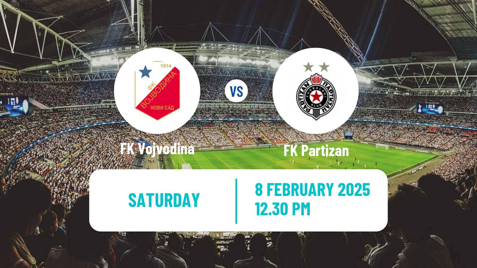 Soccer Serbian Superliga Vojvodina - Partizan