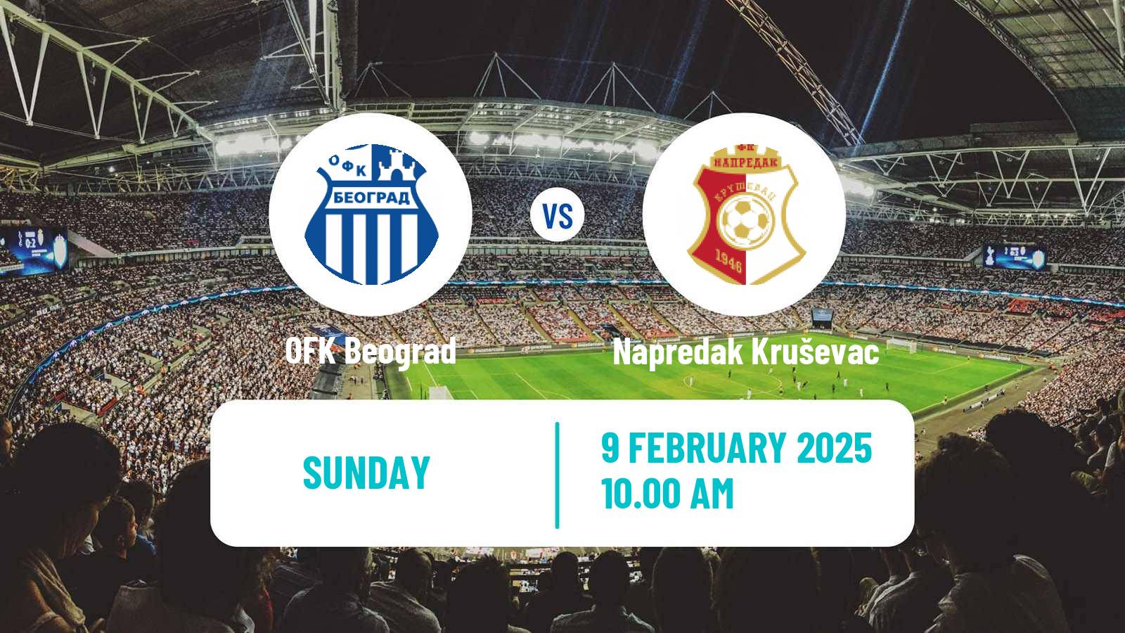 Soccer Serbian Superliga OFK Beograd - Napredak Kruševac