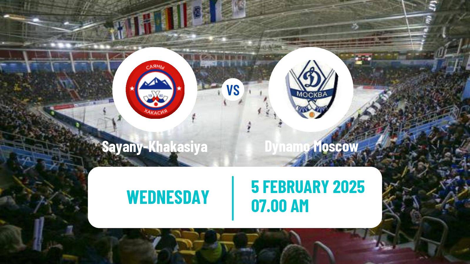 Bandy Russian Super League Bandy Sayany-Khakasiya - Dynamo Moscow