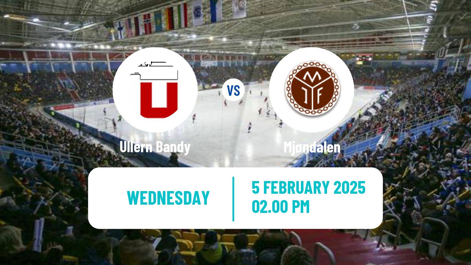 Bandy Norwegian Eliteserien Bandy Ullern - Mjøndalen