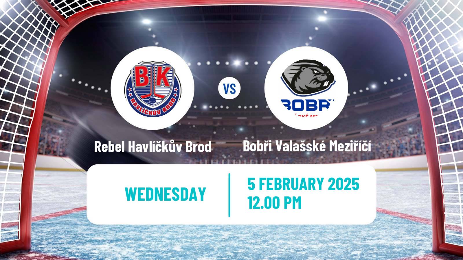 Hockey Czech 2 Liga Hockey East Rebel Havlíčkův Brod - Bobři Valašské Meziříčí