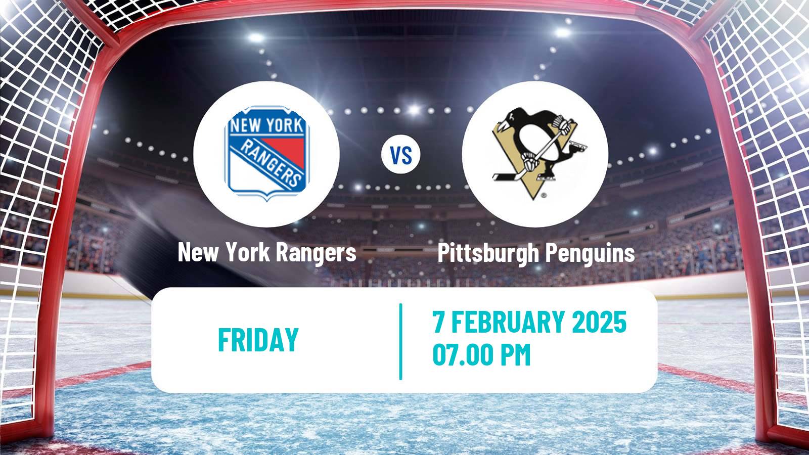 Hockey NHL New York Rangers - Pittsburgh Penguins