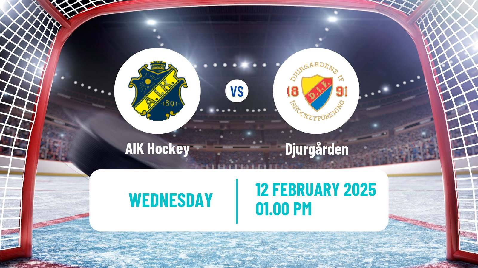 Hockey Swedish Hockey Allsvenskan AIK - Djurgården