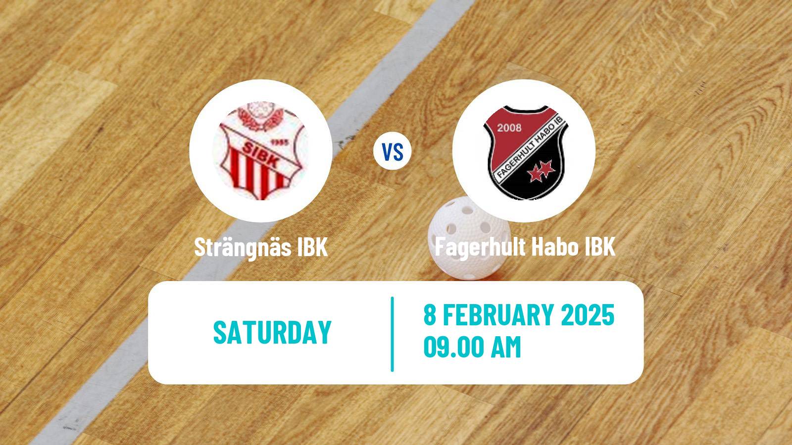 Floorball Swedish Allsvenskan Floorball Strängnäs IBK - Fagerhult Habo IBK