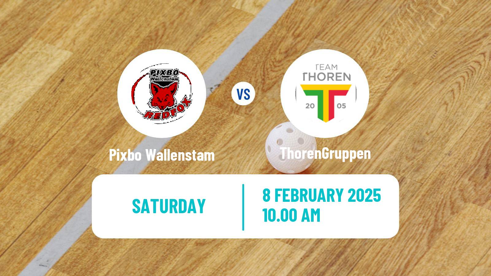 Floorball Swedish Superligan Floorball Women Pixbo Wallenstam - ThorenGruppen