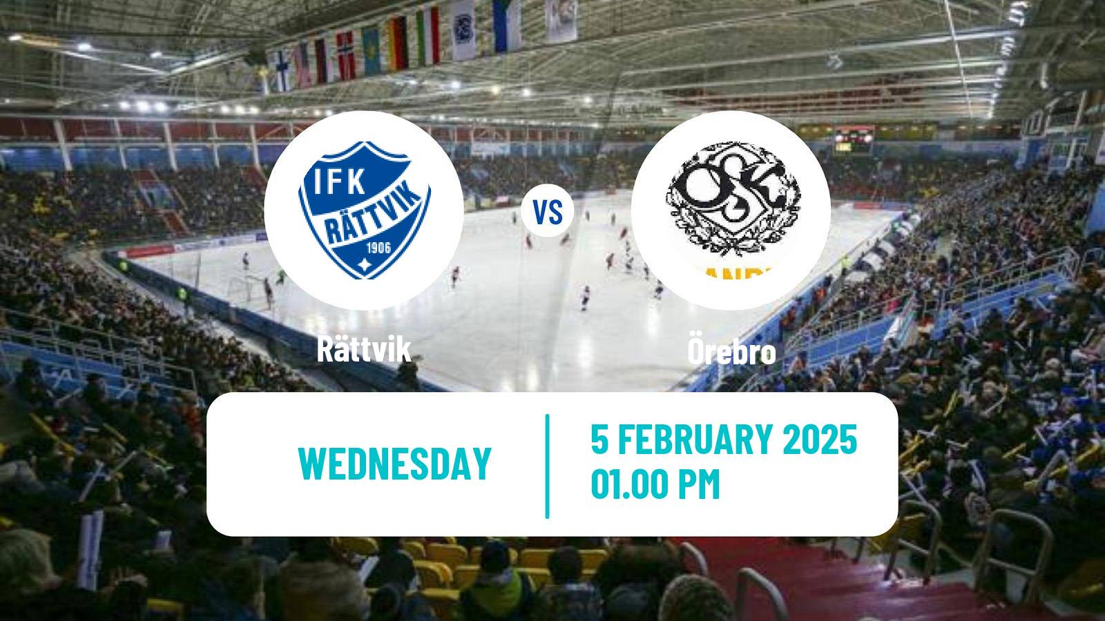 Bandy Swedish Allsvenskan Bandy Rättvik - Örebro