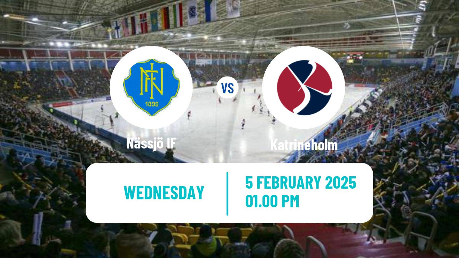 Bandy Swedish Allsvenskan Bandy Nässjö - Katrineholm