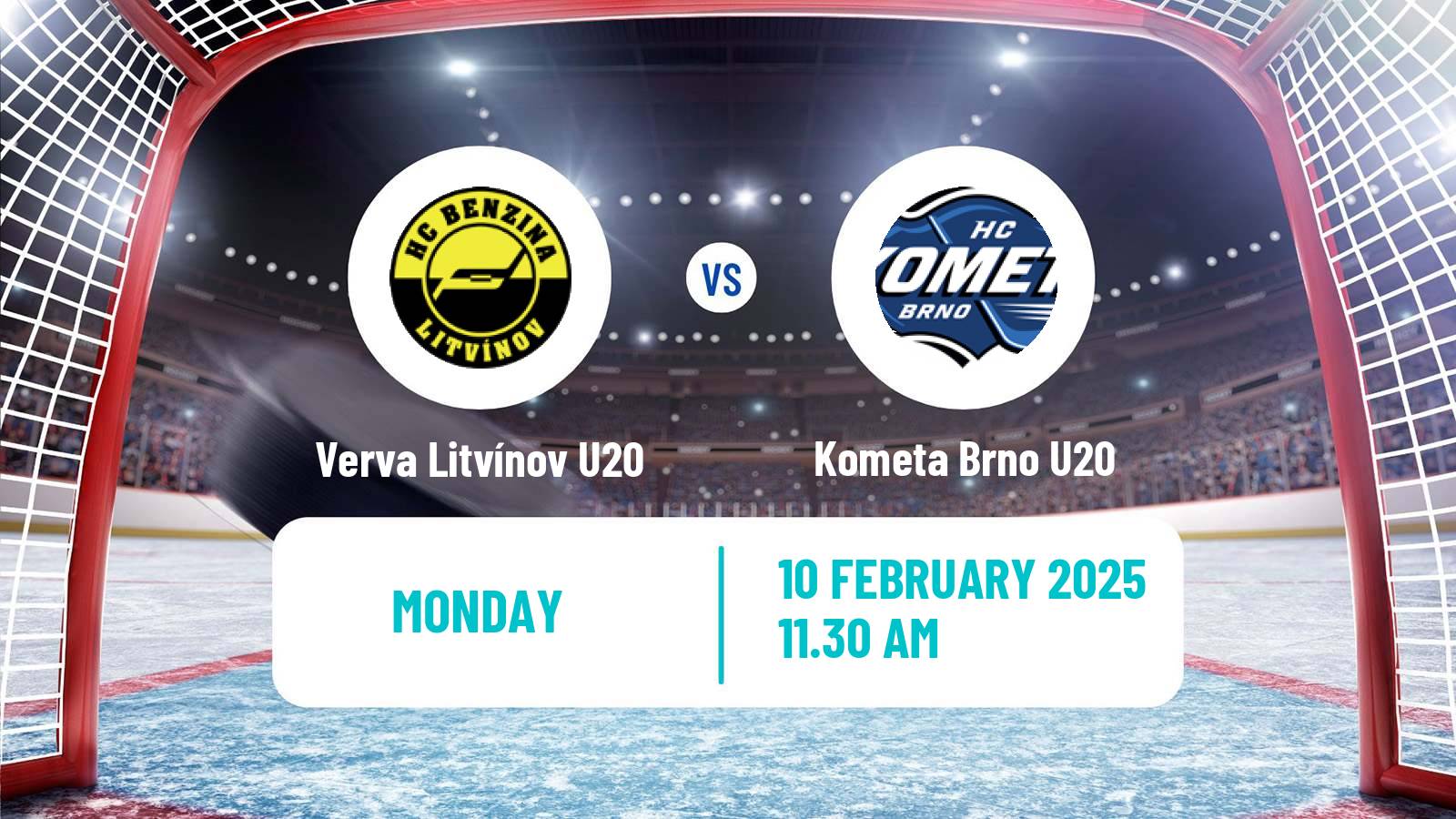 Hockey Czech ELJ Verva Litvínov U20 - Kometa Brno U20