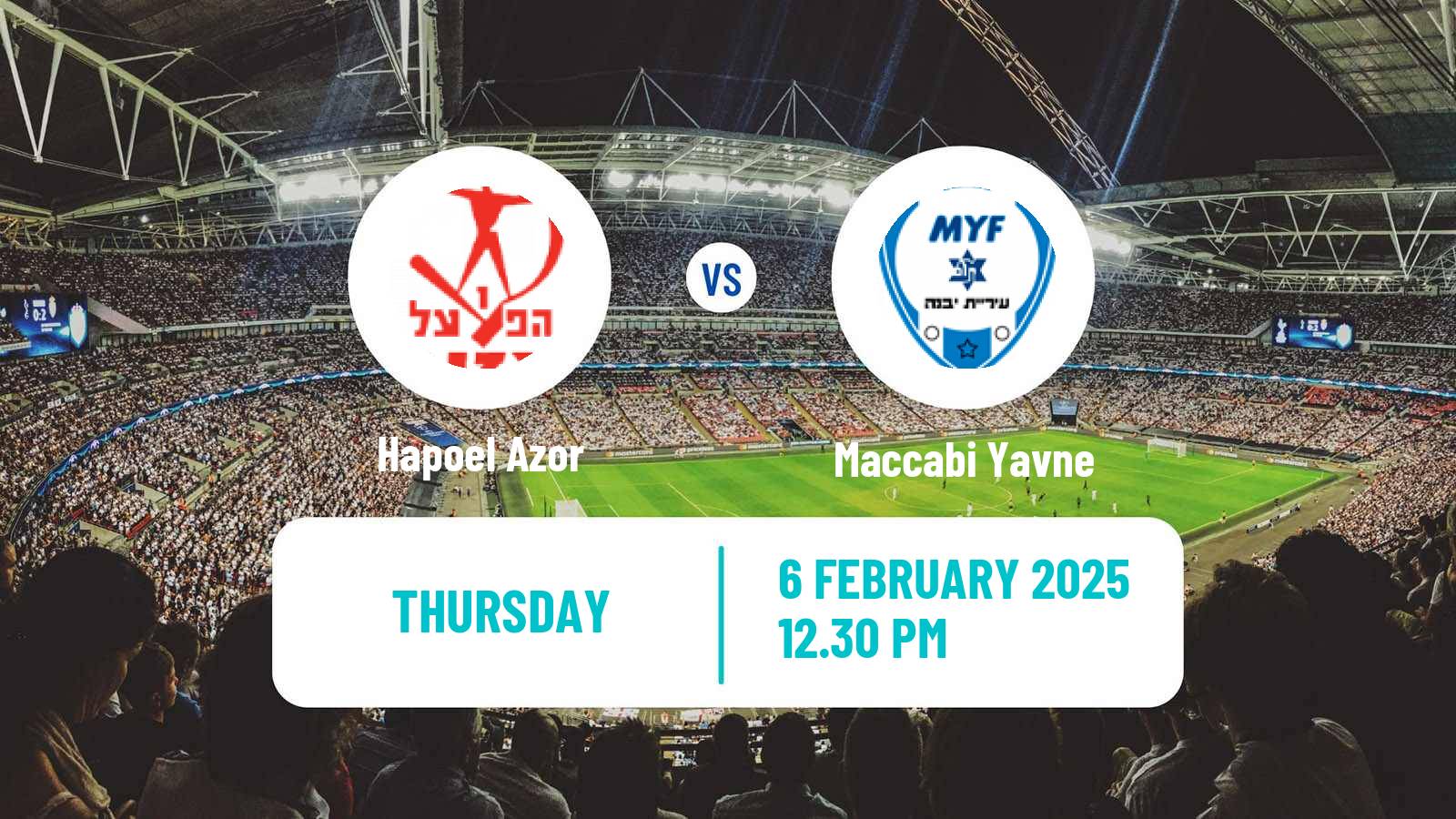 Soccer Israeli Liga Alef South Hapoel Azor - Maccabi Yavne