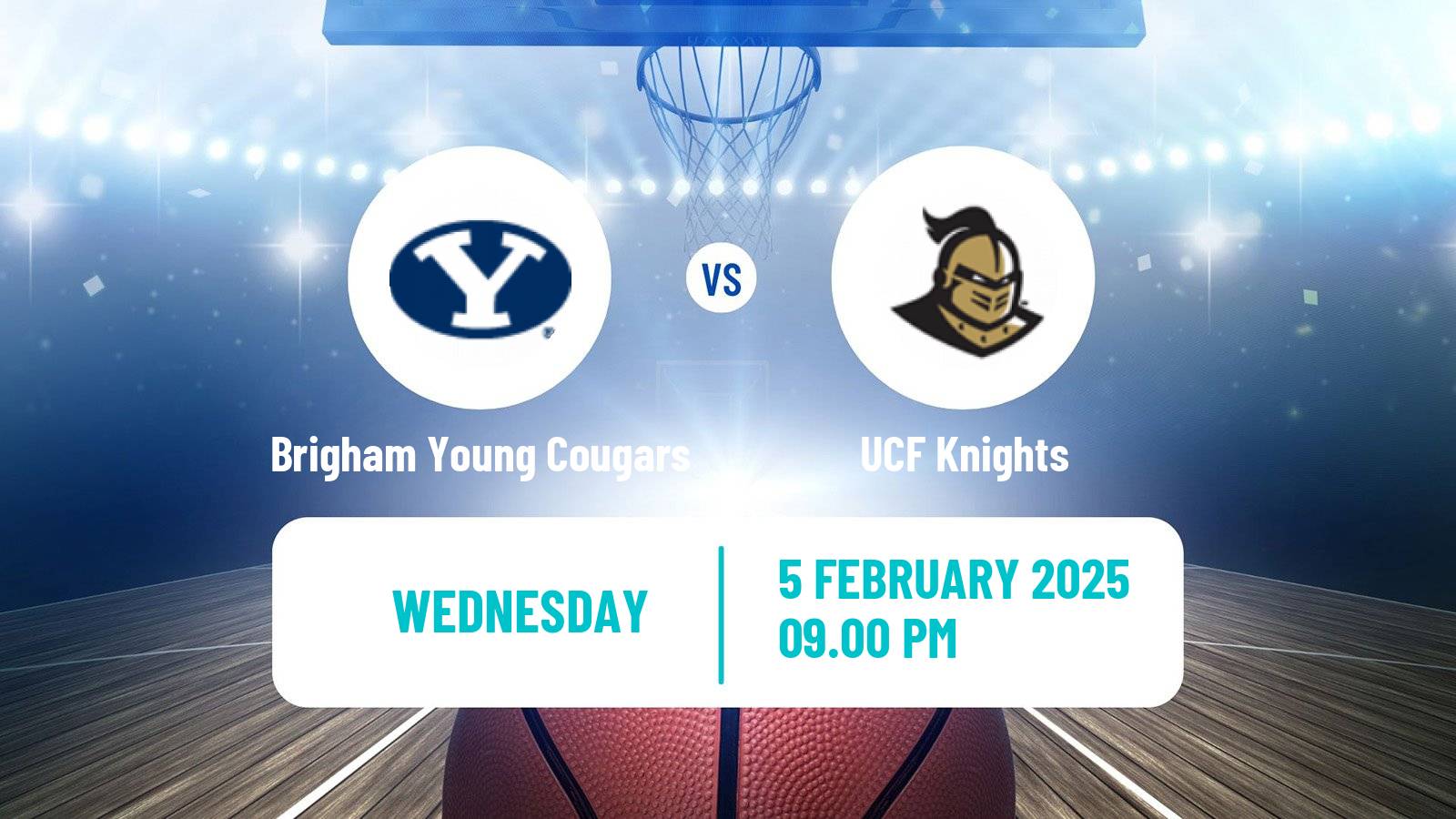 Basketball NCAA College Basketball Women Brigham Young Cougars - UCF Knights