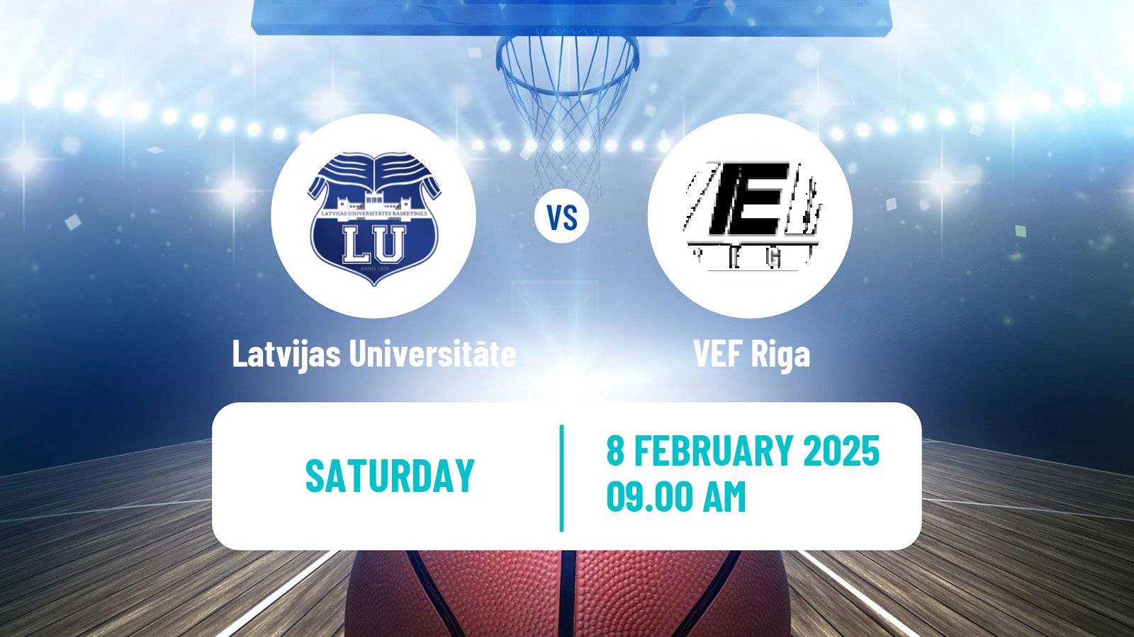 Basketball Estonian–Latvian Basketball League Latvijas Universitāte - VEF Riga