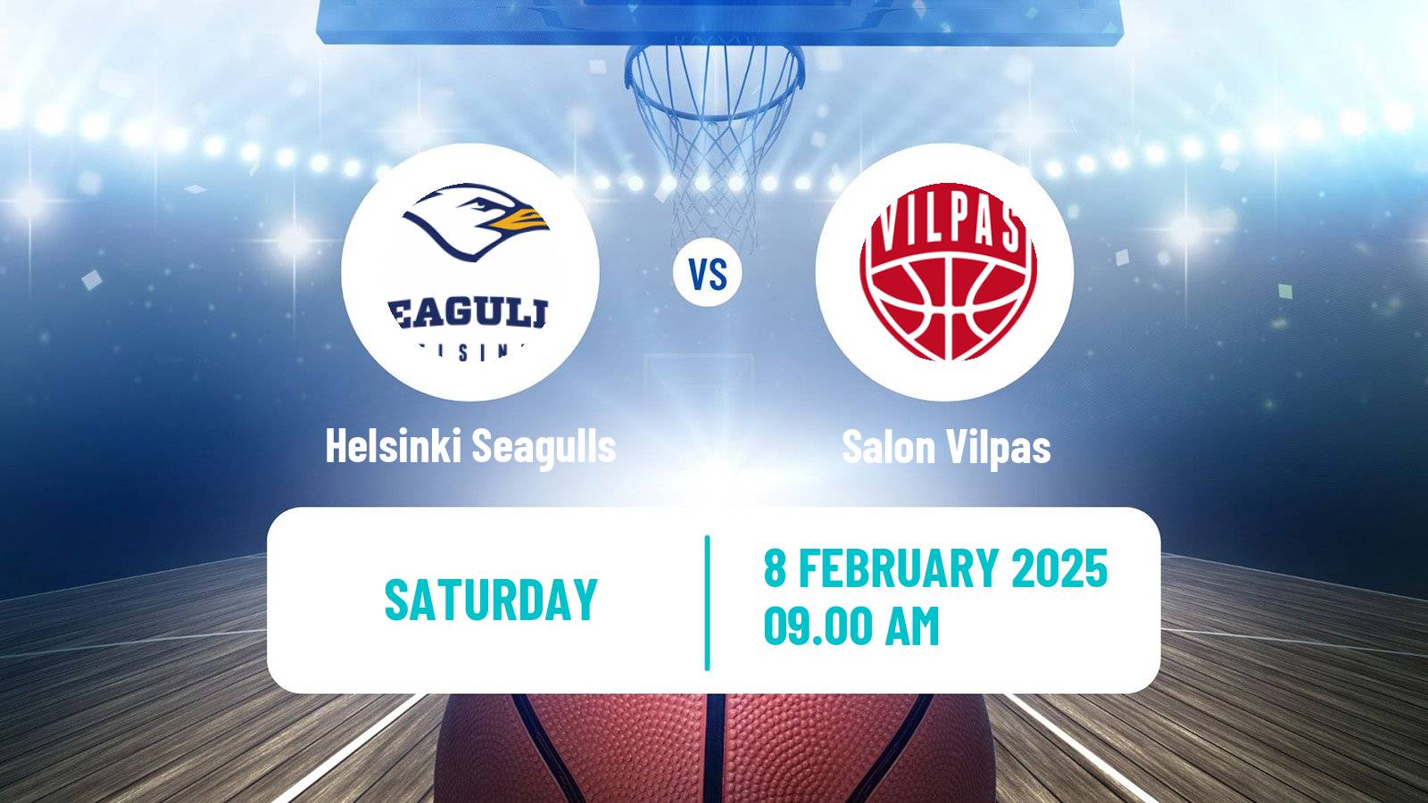 Basketball Finnish Korisliiga Helsinki Seagulls - Salon Vilpas