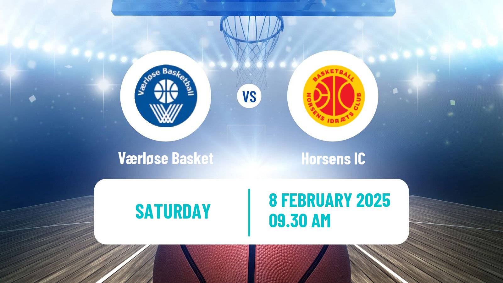 Basketball Danish Basketligaen Værløse Basket - Horsens