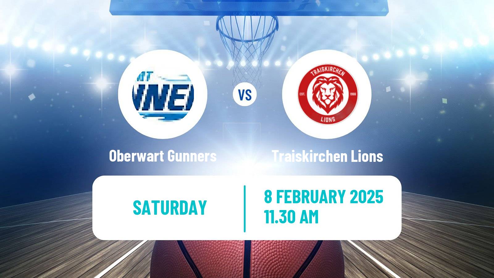 Basketball Austrian Superliga Basketball Oberwart Gunners - Traiskirchen Lions