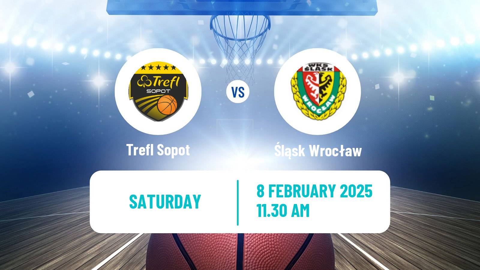 Basketball Polish Basket Liga Trefl Sopot - Śląsk Wrocław