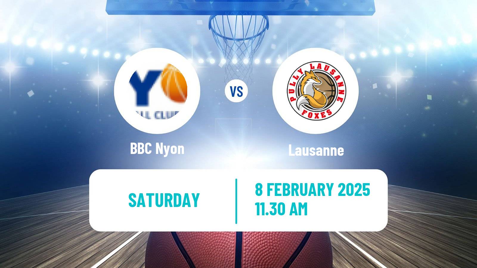 Basketball Swiss SB League Basketball BBC Nyon - Lausanne