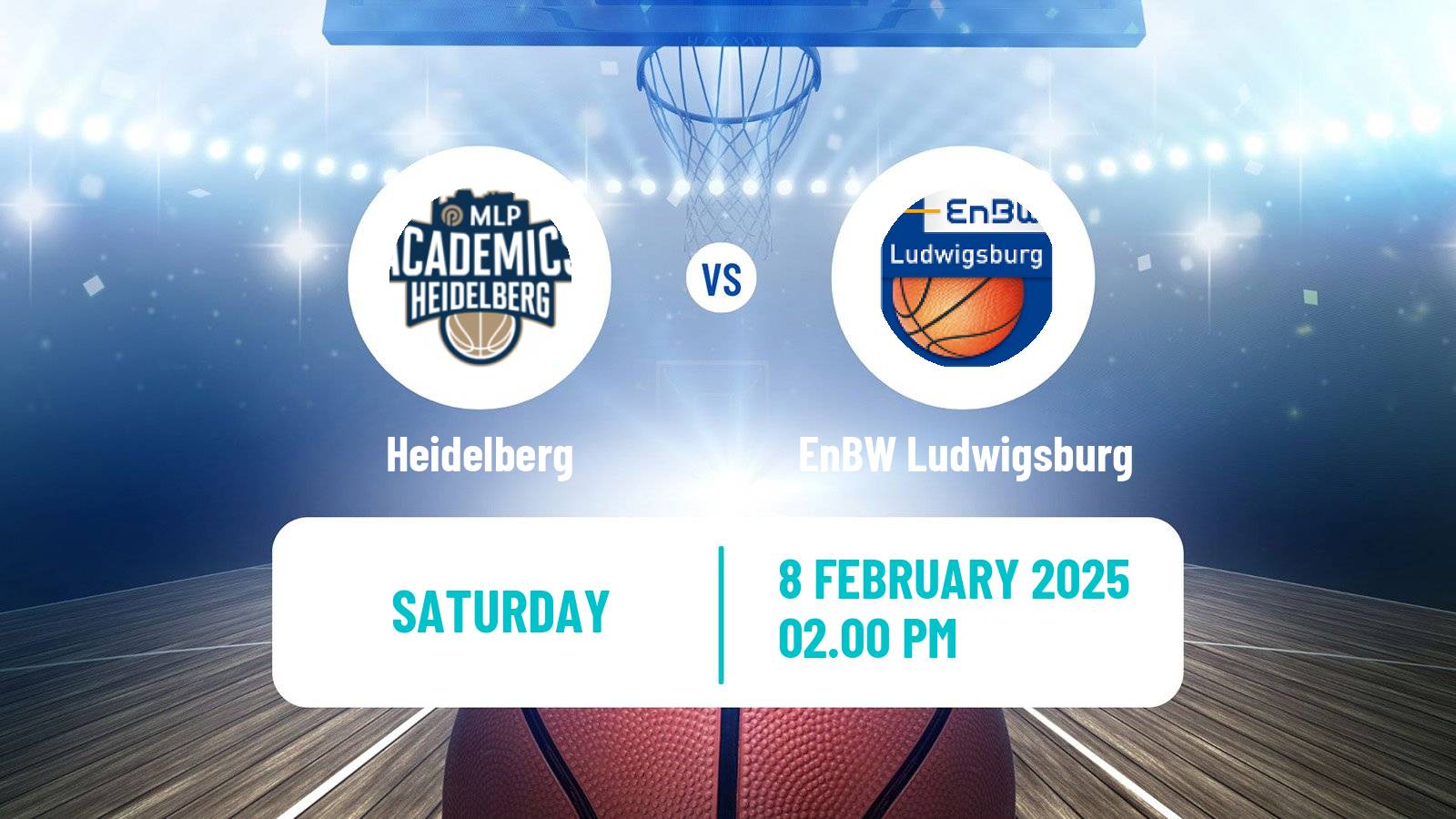 Basketball German BBL Heidelberg - EnBW Ludwigsburg