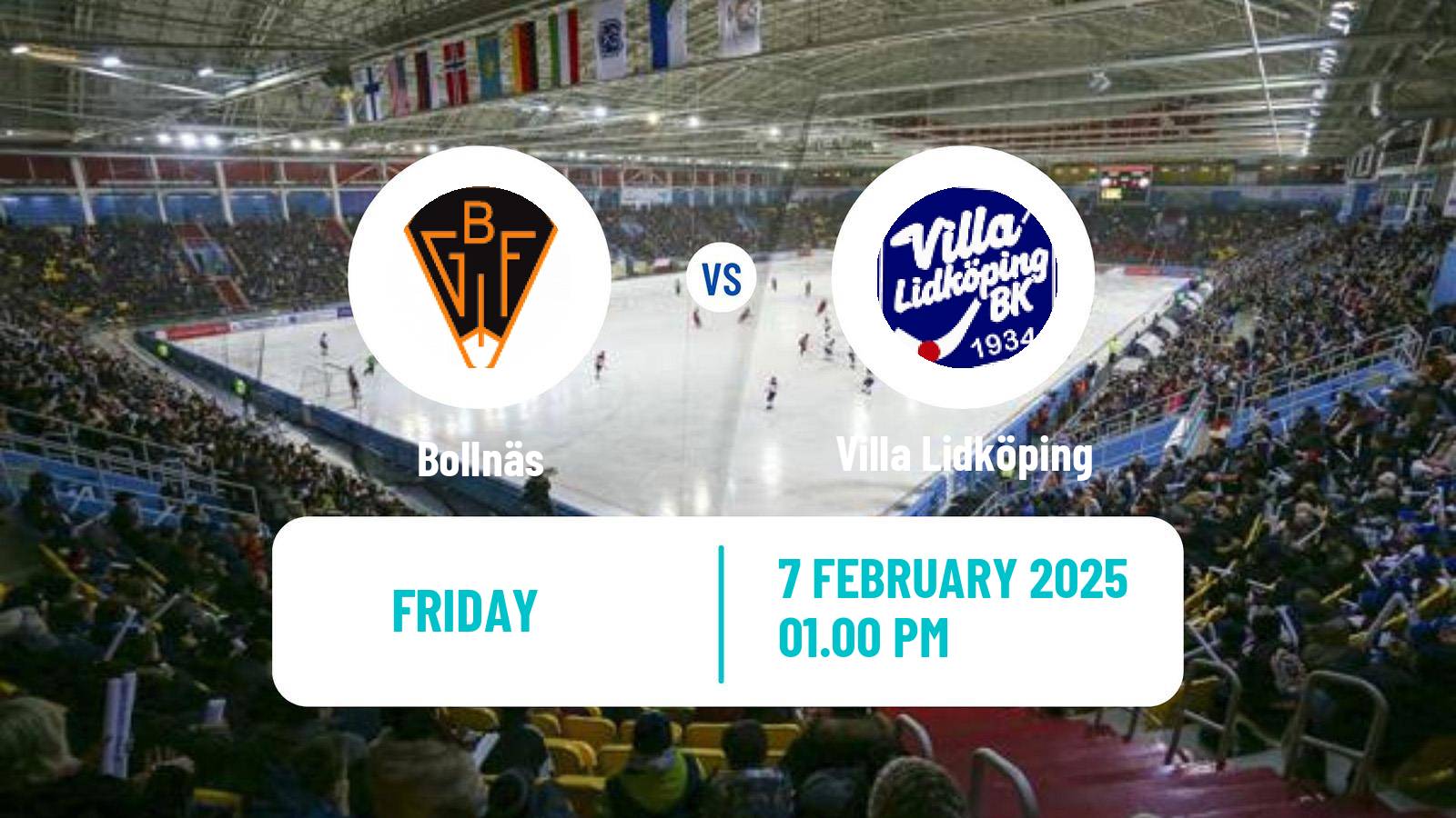 Bandy Swedish Elitserien Bandy Bollnäs - Villa Lidköping